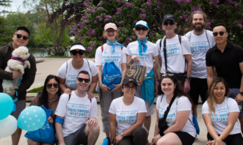 Header image. Group of people at the Walk to Make Cystic Fibrosis History