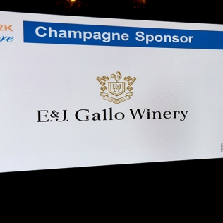 the Champagne sponsor, E & J Gallo winery
