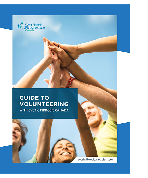 Graphic cover of volunteer handbook